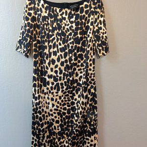 Leopard print St John sheath